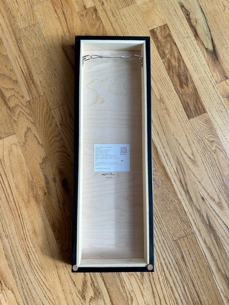 Swimming Upstream - Upswing: Original Cyanotype Print