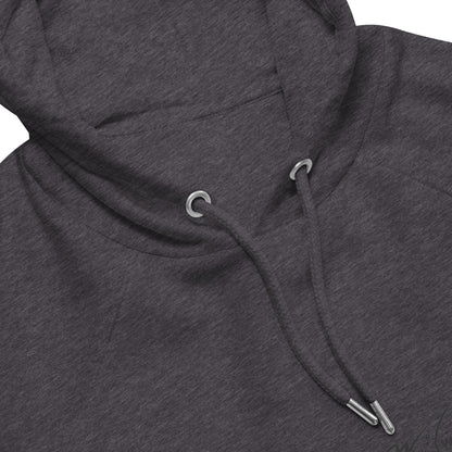 Unisex eco raglan hoodie - Longnose Skate Gyotaku