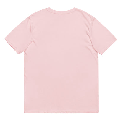 Unisex organic ribbed neck t-shirt: Octopus Conductor Gyotaku