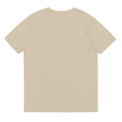 Unisex organic ribbed neck t-shirt: Octopus Conductor Gyotaku