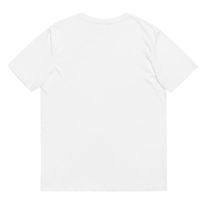 Unisex organic ribbed neck t-shirt: Octopus Conductor Gyotaku